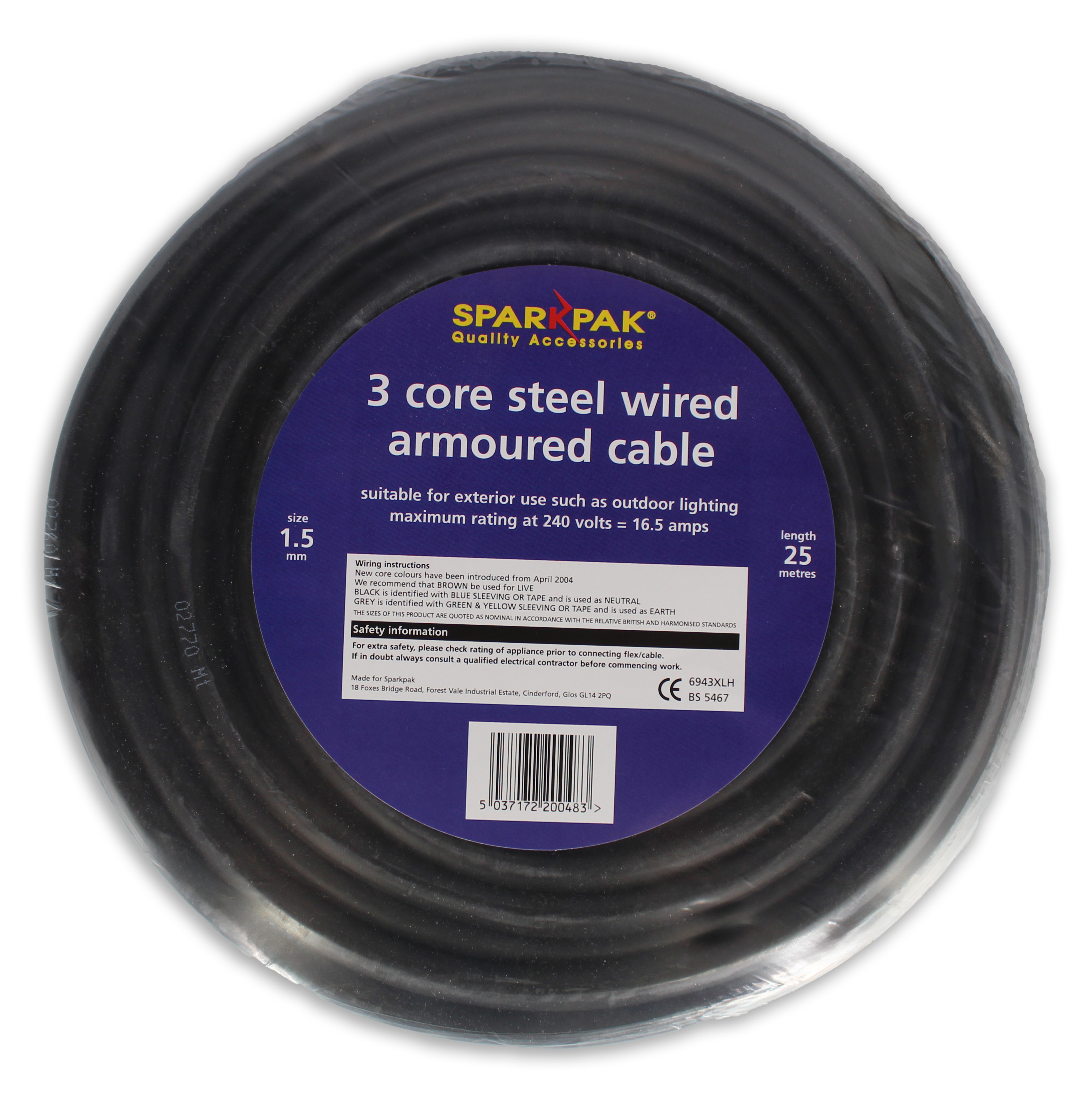 25m x 1.5mm 6943X SWA